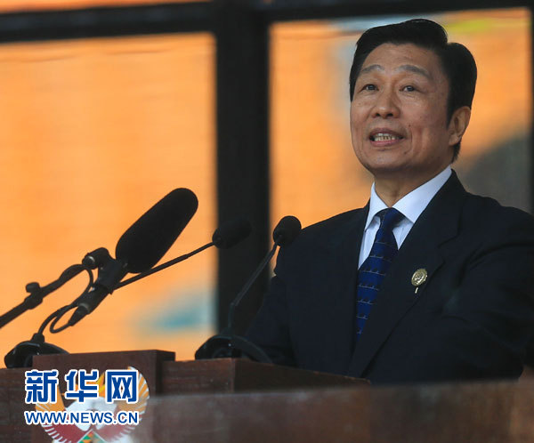 12月10日，國(guó)家副主席李源潮在南非約翰內(nèi)斯堡出席南非政府為前總統(tǒng)曼德拉舉行大型官方追悼活動(dòng)并致辭。