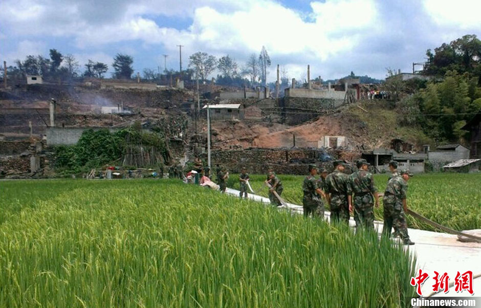 圖為火災(zāi)現(xiàn)場。沫浠 攝 圖片來源：CFP視覺中國