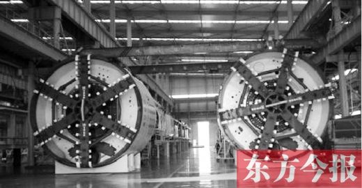 中鐵隧道裝備制造有限公司新下線的兩臺盾構(gòu)機(jī)