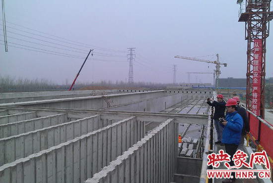 鄭州航空港第一水廠改擴(kuò)建工程現(xiàn)場。