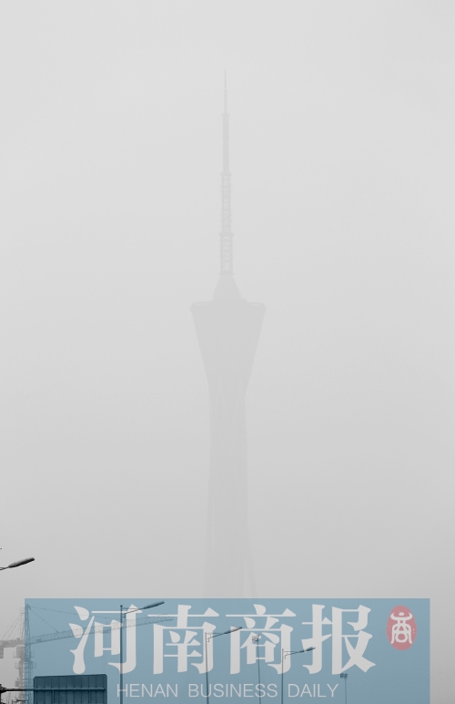 鄭州市區(qū)，霧霾再次來襲