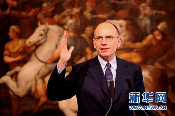  2月13日，意大利政府總理恩里科·萊塔宣布辭職。