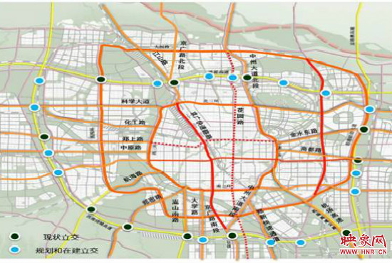 兩環(huán)十七放射景觀廊道建設(shè)。
