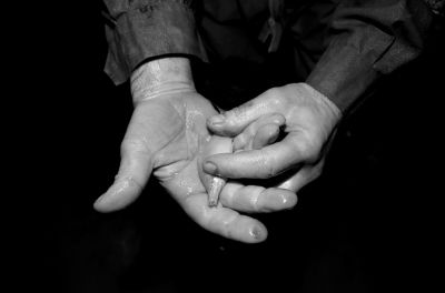 圖為科考人員發(fā)現(xiàn)的洞穴動(dòng)物（3月2日攝）。