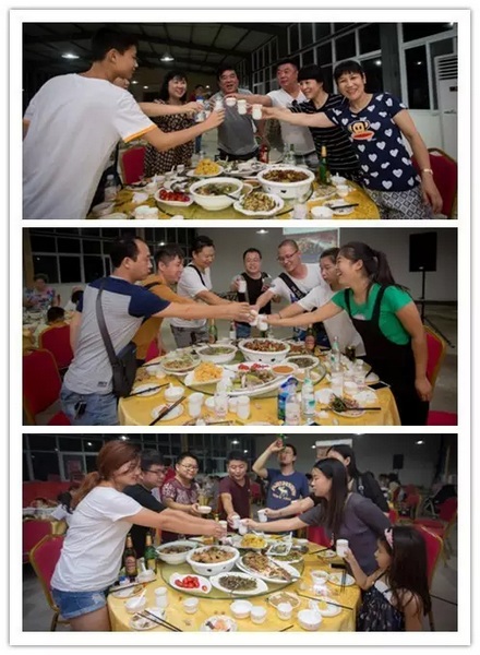 看我們的飯菜豐盛嗎？