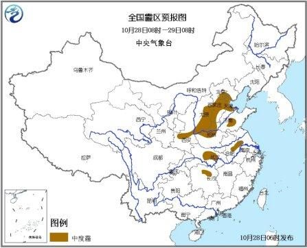 全國霾區(qū)預(yù)報圖