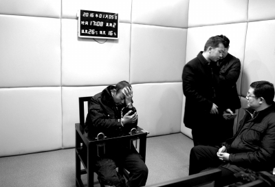 1月5日，犯罪嫌疑人馬永平在接受審訊。