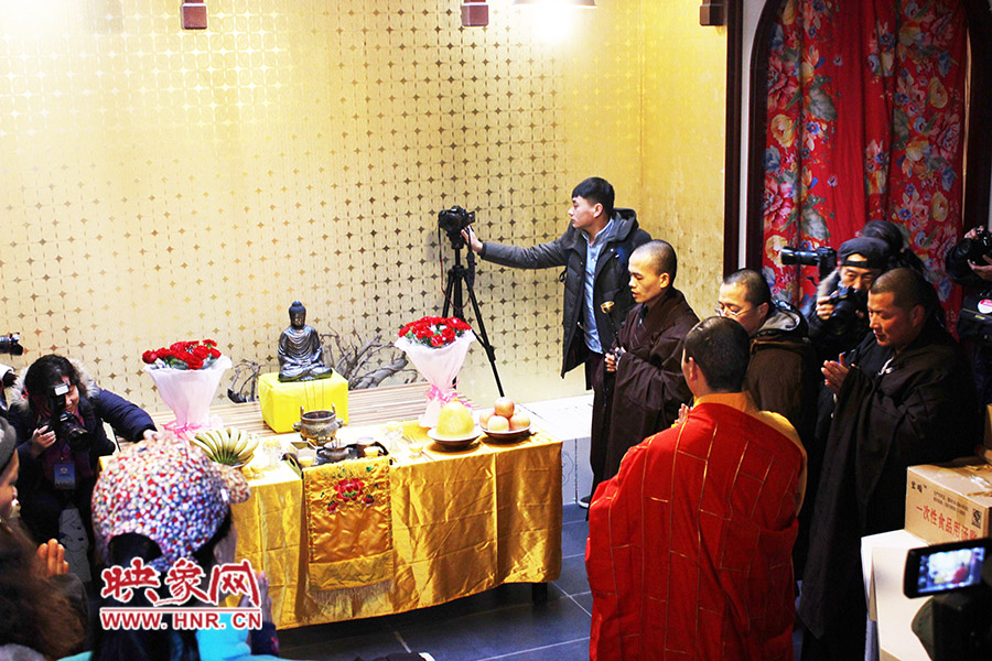 祈福法會(huì)現(xiàn)場(chǎng)。