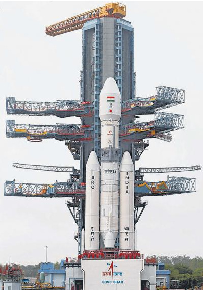 印度最新研制的地球同步衛(wèi)星發(fā)射火箭“馬克III型”(Mark III)。