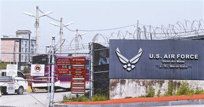5月28日，韓國(guó)烏山市，美駐韓空軍基地