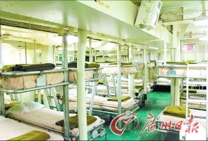 航母上的水兵宿舍。（資料圖片）