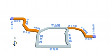 鄭州BRT延伸線(xiàn)路確定 西至新鄭大東到高鐵站