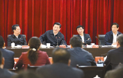 3月18日，習(xí)近平聽取蘭考縣教育實(shí)踐活動(dòng)情況匯報(bào)，并發(fā)表重要講話。